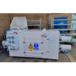 Vesey Airflow Design ISOL 4000 ventilation system with frame and ducting hoses