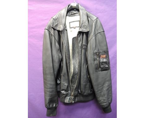 A vintage mens Redskins leather jacket, great condition, size label states large.