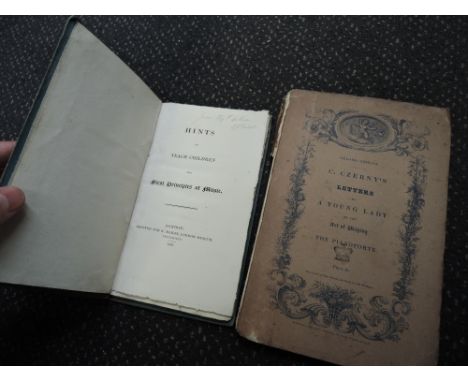 Antiquarian Music. Anon. - Hints to Teach Children the First Principles of Music. London: Printed for N. Hailes, 1821. With; 