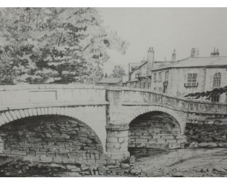 Seven Limited Edition prints after Trevor Haines, Kendal landscapes, signed, 10in x 12in and a similar print, signed, 7in x 1