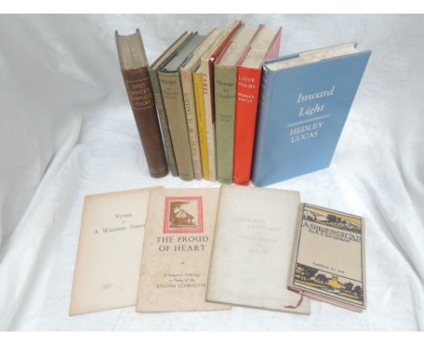 20th Century Poetry. A selection, includes; E. L. H. - 'Village Sketches' and Other Verses. (1901) Presentation copy; Hedley 
