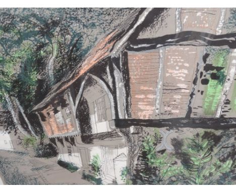 A Limited Edition print after John Piper, Courthouse, Long Crendon, 17in x 23inCONDITION REPORTAppears in good condition, beh