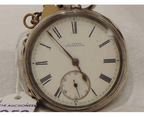 A Victorian silver key wound pocket watch inscribed James Smith of Kendal no:9029 to movement having Roman numeral dial with 