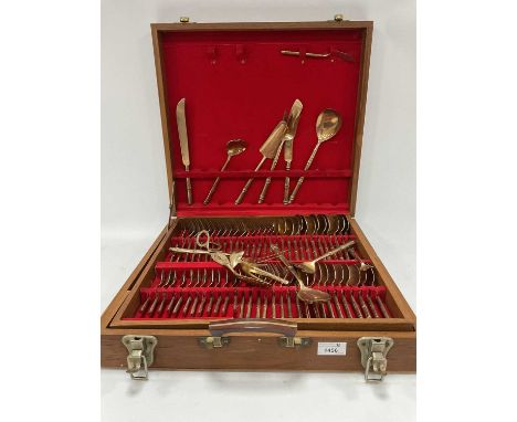 Canteen of Eastern Brass Cutlery, approx 143 pieces.