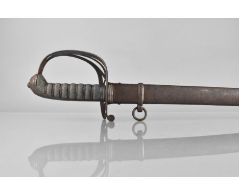 A Light Infantry Officer's Sword by Bower &amp; Brown, Edinburgh, with Metal Guard having Regiment Cypher and Shagreen Handle