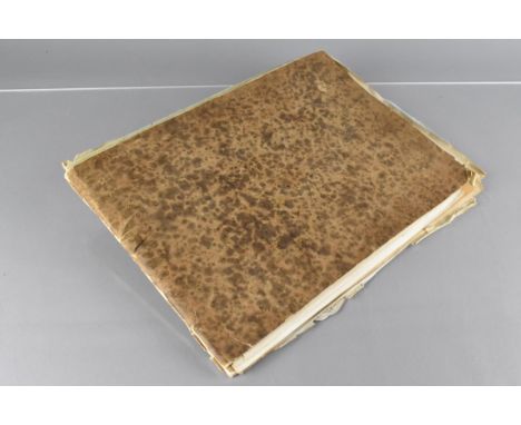 A 19th Century Sketch Book Containing a Number of Sketches Circa 1830 to Include Birds, Horses and Buildings Etc 