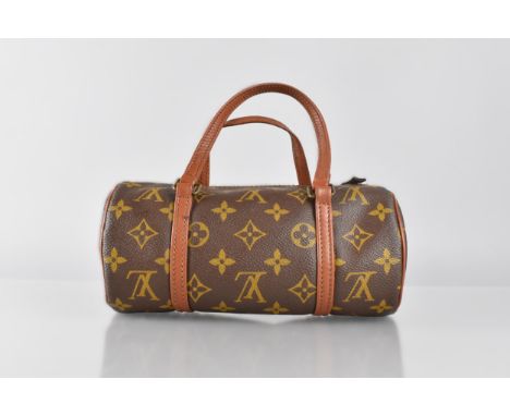 A Vintage C.1980s Louis Vuitton Papillon Ladies Bag, Monogram Decoration, 22cms Wide 