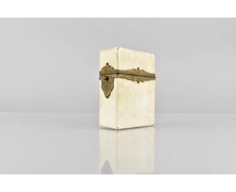 A Late Victorian Fitted and Gilt Metal Mounted Etui/Necessaire with Contents to include Thimble, Scent Bottle, Mother of Pear