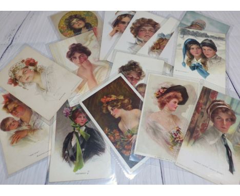 Philip Boileau:  14 glamour portrait vintage postcards