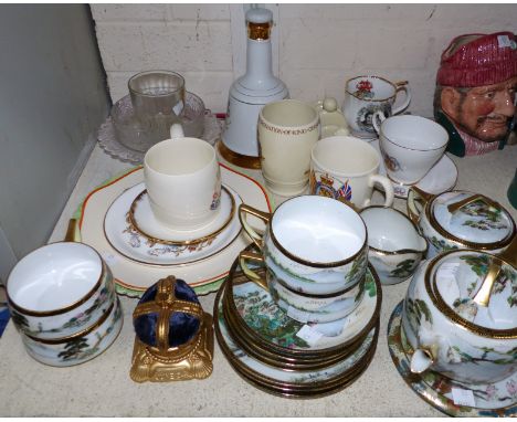 A Noritake part tea service; a quantity of china and glass