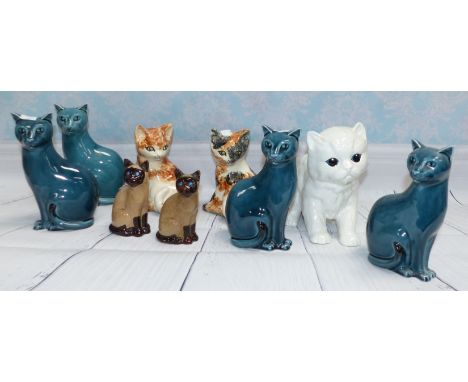 Four Poole cats; 2 "Carol's Cats"; 2 Weetman Griffiths cats; a Melba cat