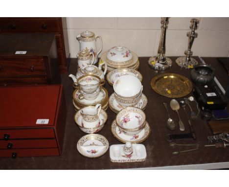 A Hammersley &amp; Co. floral decorated part tea set etc.