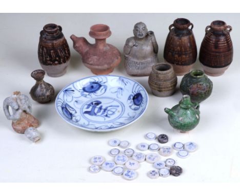 A group of 15th / 16th century Vietnamese / Chinese vases and figures.