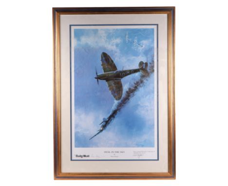 Peter Hogan, 'Duel in the sky', limited edition print, signed in pencil to the margin, with certificate of authenticity to ve