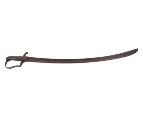 A British Light Cavalry sabre 1796 pattern with 82cms long steel blade.Condition ReportThe blade is&nbsp;pitted and corroded.