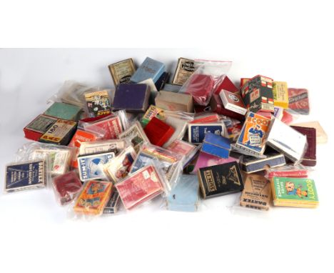 A large quantity of various antique and novelty playing cards and card games, including The Counties of England Series One. 