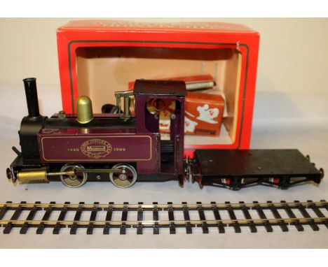 The Mamod Steam Railway Company - Jubilee model steam train engine, serial number 0787, boxed with track.