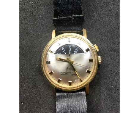 Gents gawa Sports Timer parking Meter Dial Wristwatch ..watch is ticking but no warrenty given dial meter will not change so 