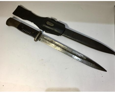 WW2 German Bayonet with Scabbard Marked W.K.C  No 3998