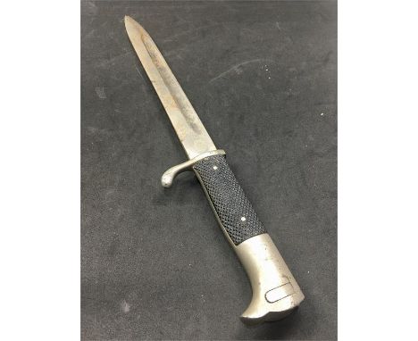 WWII Bayonet Manufactured by Carl Eickhorn, Solingen. Blade stained  no chips. Blade is stamped with Carl Eickhorn trademark 