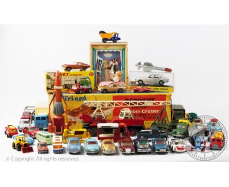 A selection of assorted Dinky, Corgi and Tri-Ang diecast vehicles, to include: a boxed Dinky Supertoys Refuse Wagon model 978