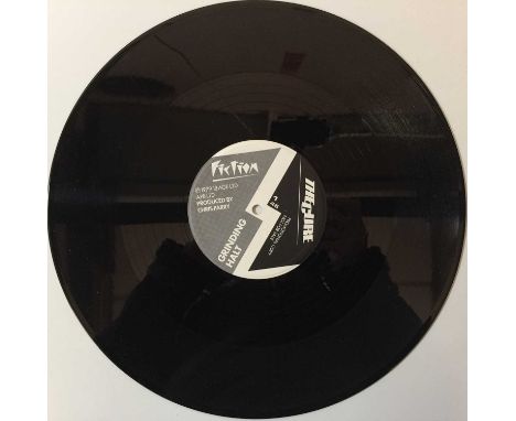 Exceptionally hard to find super early UK 1979 12" promo from The Cure with Grinding Halt c/w Meat Hook' this copy presented 