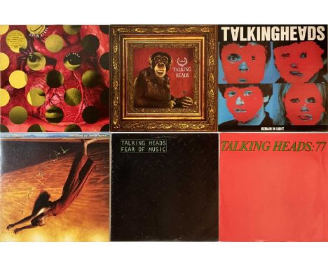 A lovely collection of 7 LPs. Talking Heads titles include Remain In Light (SRK 6095, includes insert and printed inner. Ex/ 