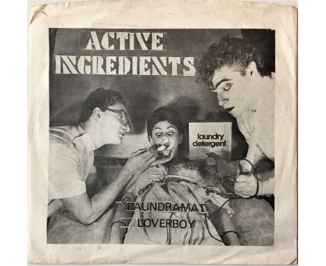 The monster self released 1980 45 from Active Ingredients, this 7" must be played loud! The record is in very fine and clean 