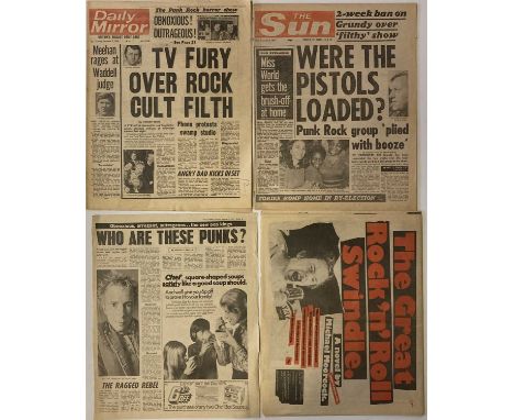 Sex Pistols memorabilia to include: original 1996 Filthy Lucre tour press kit, handed out at the 100 Club press conference. A