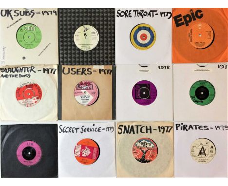 LOT 166. Vociferant collection of 65 x essential Punk 7" from 1976 to 1979. Artists/titles include UK Subs - Tomorrows Girls,