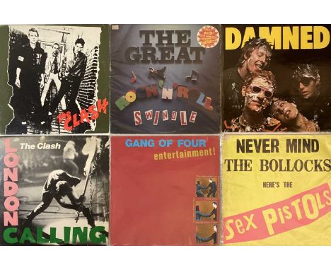 A smashing collection of around 15 records, mostly LPs but does include some 12" singles. Artists/ titles include The Damned 