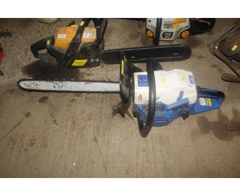 A Hyundai 2stroke petrol chainsaw