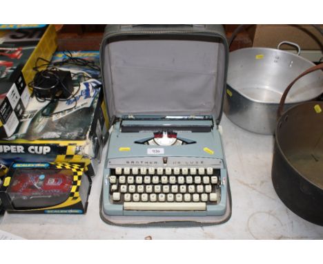 A Brother Deluxe typewriter