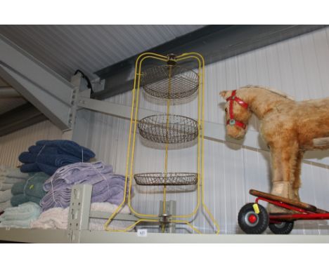 A vintage vegetable rack