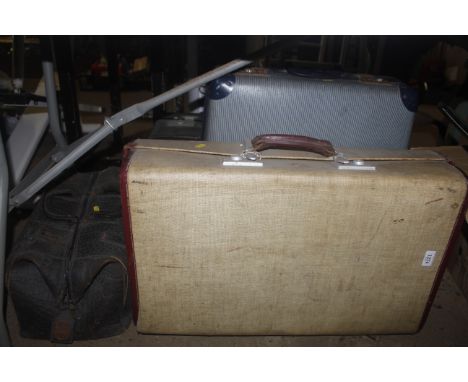 Four vintage travel cases