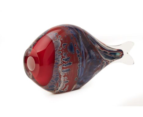 WILLIAM R. COOK (RICK) (AUSTRALIAN B.1972) - A GLASS FISH
Crimson Series Fish, 2011

Provenance: Red Sea Gallery, Singapore, 