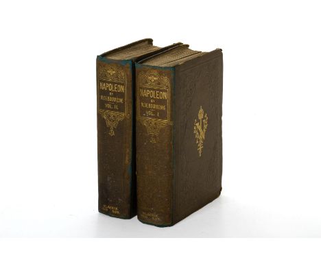 DE BOURRIENNE, M - MEMOIRS OF NAPOLEON BONAPARTE
Blackie &amp; Son, Glasgow, Edinburgh &amp; London, no date circa 1858, 2 vo