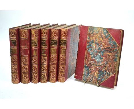 Nichols, John, The Progresses and Public Processions of Queen Elizabeth, new edition, 3 vols London 1823, gilt dec red morocc