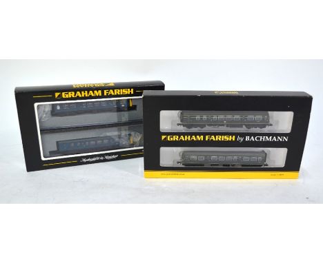 Graham Farish by Bachmann, a boxed pair &nbsp;371-500 class 101 Two car DMU in BR green livery to/w 371-876 class 108 DMU BR 
