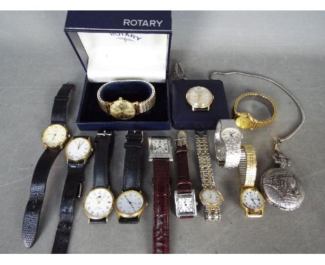 A collection of wristwatches and a pocket watch to include Sekonda, Rotary and similar.Lot descriptions reflect the catalogue