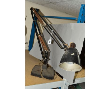 HERBERT TERRY &amp; SONS, LTD 1930'S MODEL 1208 ANGLE POISE DESK LAMP, designed by George Carwardine with four springs (s.d.)