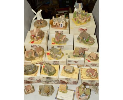 NINETEEN LILLIPUT LANE SCULPTURES FROM NORTH MIDLANDS/IRISH/SCOTTISH/WELSH COLLECTIONS, to include 'Moreton Manor' (boxed and