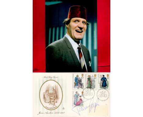Tommy Cooper (1921-1984) Comedy Magician Signed First Day Cover With Photo. Good Condition. All autographs come with a Certif