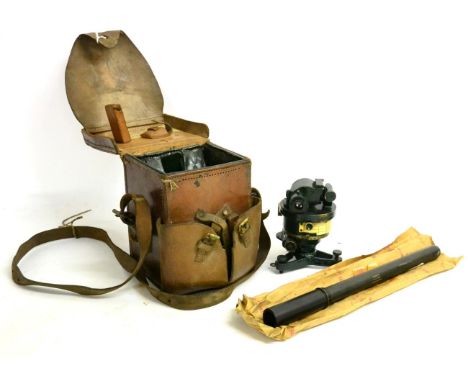 A Second World War Director No.7 MKI, in a leather carrying case stamped with broad arrow, 1940, A.FORBES, MAKER, S'HAMPSTEAD