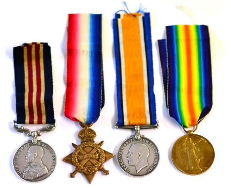 A First World War Gallantry Group of Four, awarded to 10760 PTE.J.WILLIAMS. 6/SHROPS.L.I., comprising George V Military Medal