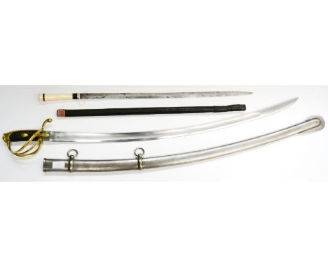 A Copy of a Model ANXI French Napoleonic 1st Empire Light Calvary Sword, the 85cm single edge fullered steel blade inscribed 