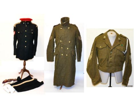 A Collection of Military Clothing, to a Bandsman Sergeant of the East Yorkshire Yeomanry, comprising Battledress Blouse 1940 