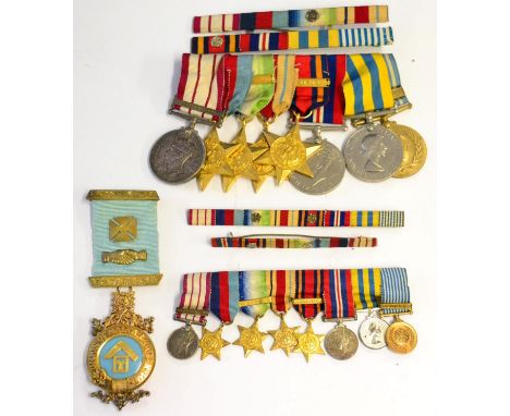 A Second World War Group of Eight Medals, to SEN.CO.E.O.F.T.ROWE.R.N., comprising George VI Naval General Service medal, with