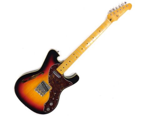 A Farida Tequila Club guitar, six string, no. F09030133, 98cm long, in CLX case.