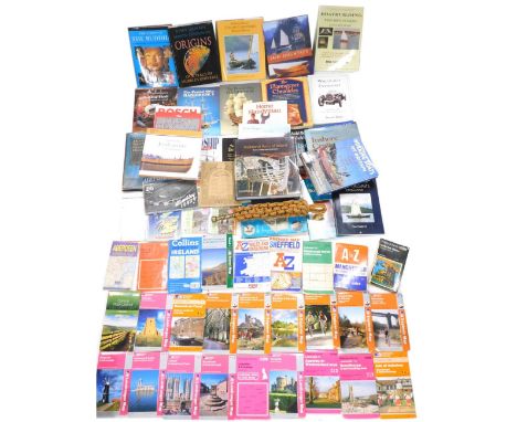 Various books, maps, OS maps, etc., Ordnance survey folding map of Scunthorpe, etc.  (a quantity) 